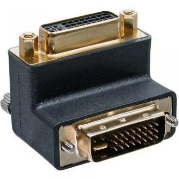 Adaptador DVI-I macho a HDMI hembra 90 grados