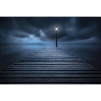 Papermoon Foto‑Tapete: Photo‑Art Luca Rebustini – letzte & erste Lichter (buntes Vlies, 5