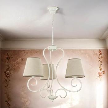 Landhausstil Pendelleuchte Kronleuchter Abuela E27 Rustikal