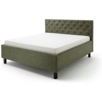 San Remo Polsterbett mit Stauraum – Meise Möbel – 160 × 200 cm – Dunkelgrün