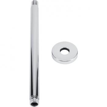 Support en acier inoxydable pour tuyau de douche à plafond – rond, 30 cm