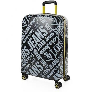 Lois Bag a rotelle Medio Nero/Giallo