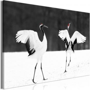 Tableau Châssis Bois Motif Grues