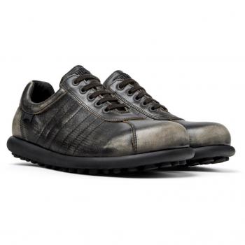 CAMPER Grey/Beige Smooth Leather Urbane Men Size 46