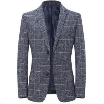 Geschäfts-Plaid Jacke – Herren, schlank, lässig