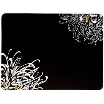 Premium Monsoon Charcoal Place Mats – 30.5 × 23 cm, Set of Four