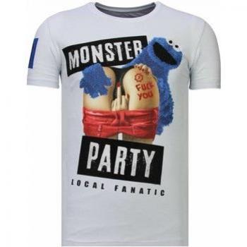 Camiseta Acrílica de Monster Party con Detalles Reflectantes para Hombre