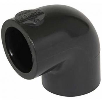 Coude PVC 90° Femelle/Femelle Grand Rayon