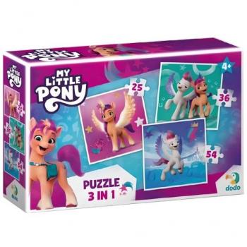 Puzzle 3‑in‑1 Dodo Mein Ponio