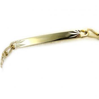 Plaqué Oro Identidad 19 cm