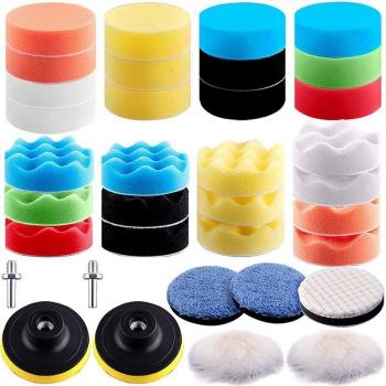 80mm Car Polishing Foam Pad Set