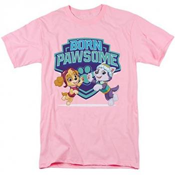 Pink Paw Patrol Skye & Everest Born Pawsome T‑shirt