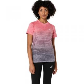 ASICS Runkoyo Damen T-Shirt in Rot und Lila, Größe L