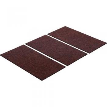 Patins autocollants en feutre brun 100 x 200 mm (lot de 3)
