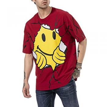 RedBridge Oversize Shirt mit lässigem Smiley-Print