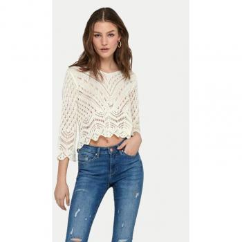 JDY Pullover New Sun 15212788 Weiß Regular Fit L Damen