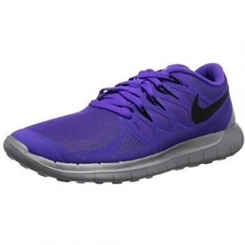 NIKE Women's Nike Free 5.0 Flash Running Shoes Hypr Grp/Blk-Rflct Slvr-Wlf Gr