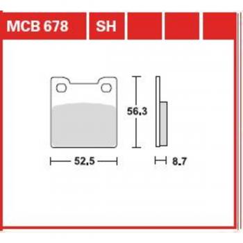 TRW Lucas Freno pad standard MCB678