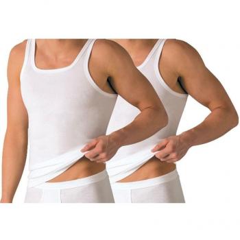 Schöller Herren Unterhemd-Set (Weiß) Größe 7, 2er-Pack