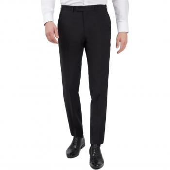 Jeff Banks Studio Plain Black Performance Suit Trousers