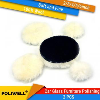 Wool Buffing Pad Set (2Pcs, 2-6 Inch)