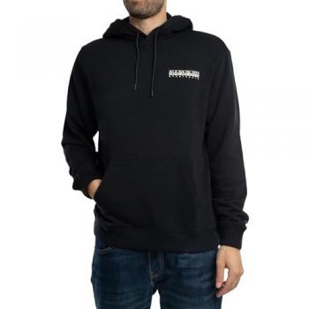 Napapijri Sovana Black Beauty Graphic Hoodie for Men