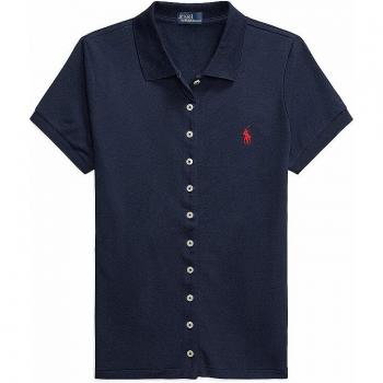 Polo Slim Fit Blu Scuro L – Cotton Casual