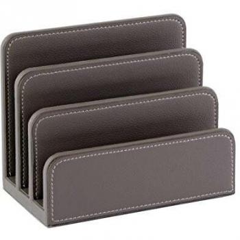 OSCO GRYPULH1 Faux Leather Document Holder (Grey)