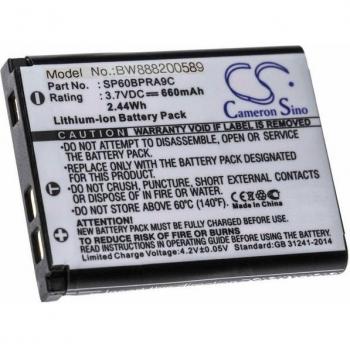 Batterie lithium-ion vhbw pour GE Super Slimx XS7, XS70, XS8, XS80 (660mAh, 3,7V)