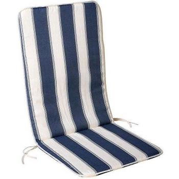 Cojín Reversible Saturnia Azul y Blanco 110x48x2,5 cm