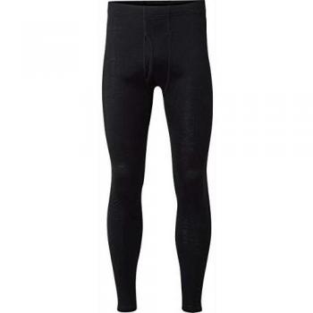 Men’s Merino Underwear Baselayer – Thermal Tights – Jet Black – XL