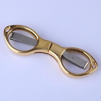 Compact Stainless Steel Scissors for DIY Projects