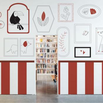 Diseño Infantil Rojizo Panorama Acte Deco 300x250 cm