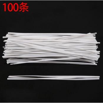 Candy Packaging Twist Ties 1.8mm Width 100 Count White