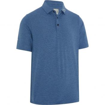 Callaway Herren Poloshirt Ventilated Classic Jacquard, dunkelblau, XL