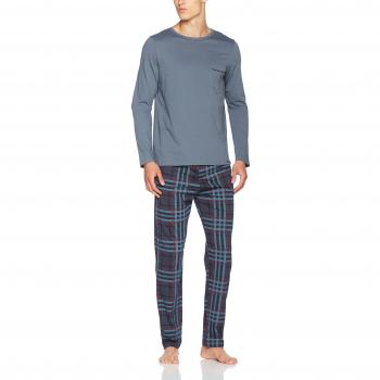Skiny Herren Schlafanzug Moments Sleep, Lang, XX-Large, Mehrfarbig