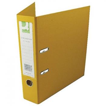 Q-Connect Lever Arch File A4 Polypropylene Yellow