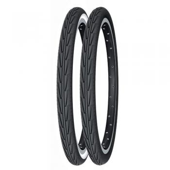 Pneu Velo Ville Michelin City'J Access Line 24x1.375 (32-540) Noir Blanc