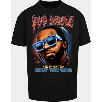 Pop Smoke Meet the Woo T-Shirt Oversize Mister Tee Nera