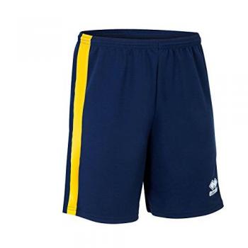 Errea Bolton Unisex Sport-Shorts Marineblau-Gelb Größe L