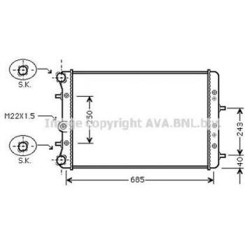PRASCO SAA2006 Radiateur moteur