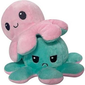 Reversible Octopus Mood Plush for Kids