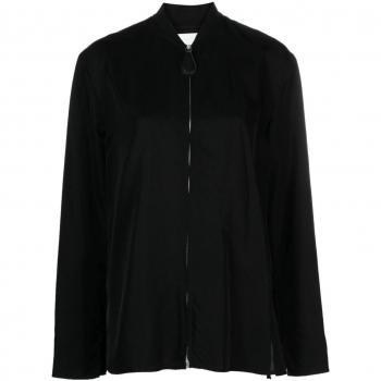 Jil Sander Black Shirt with Zip Fastening | Sizes S, XS
