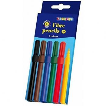 Playbox Metallic 143 mm Fibre Pens (6-Piece)