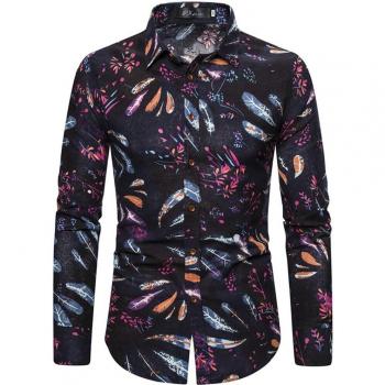 Kancoold Mannen Gedrukt Casual Shirt