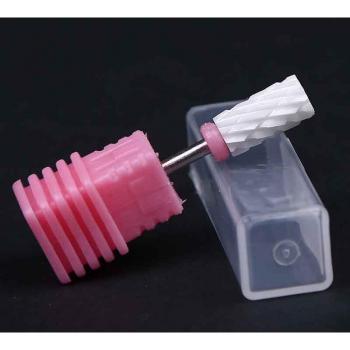 Flat Top Ceramic Nail Drill Bit for Manicure