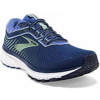 Brooks Ghost 12, Chaussures de Running Femme, Rose (Peacoat/Blue/Aqua 413), 43 EU