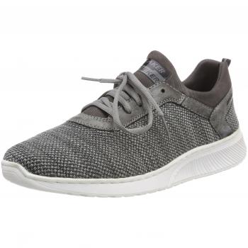 Rieker Herren B5051 Sneaker, Grau (Grey/Asphalt/Rauch), 44 EU
