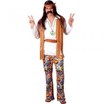 Hippie Wonderland 60s Halloween Dress for Men – L Size