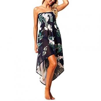 Oceanic Orchid XL Feather Print Maxi